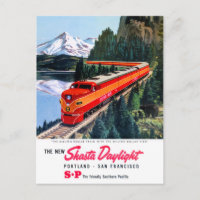 Shasta Daylight Portland San Francisco Poster