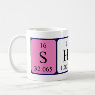 Shasta periodic table name mug