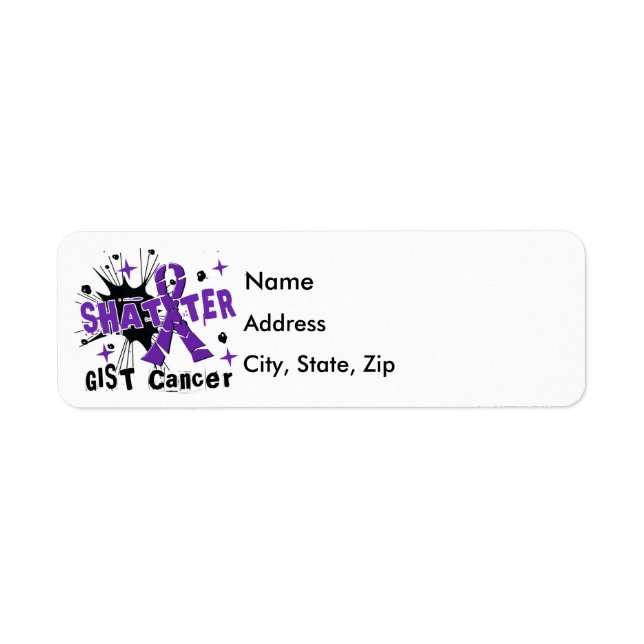Shatter GIST Cancer Return Address Label (Front)