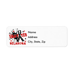 Shatter Melanoma Return Address Label