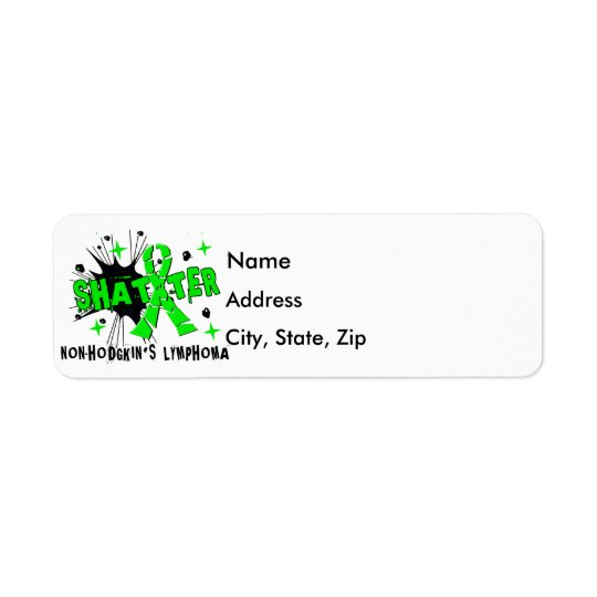 Shatter Non-Hodgkin's Lymphoma Return Address Label