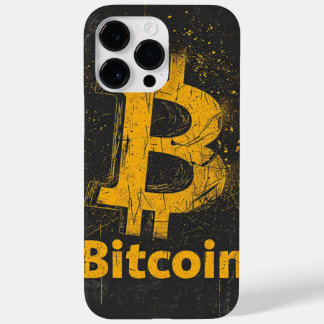 Shattered Bitcoin Logo Crypto Blockchain Design Case-Mate iPhone 14 Pro Max Case