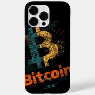 Shattered Bitcoin Logo Crypto Blockchain Design Case-Mate iPhone 14 Pro Max Case