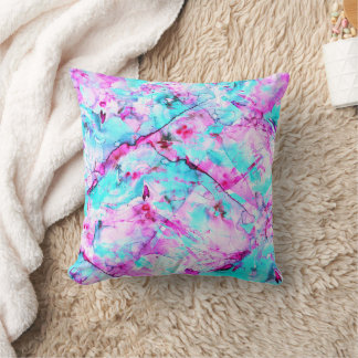 Shattered Blossom A colourful light design Cushion
