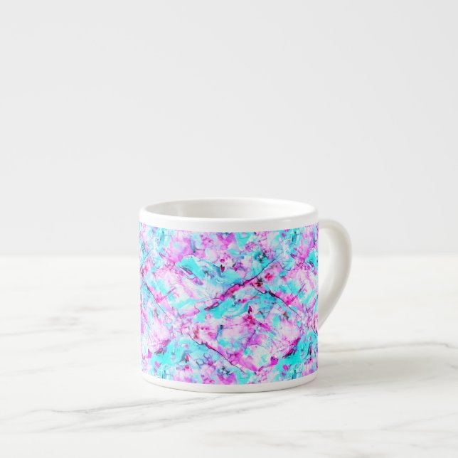 Shattered Blossom A colourful light design Espresso Cup (Front Right)