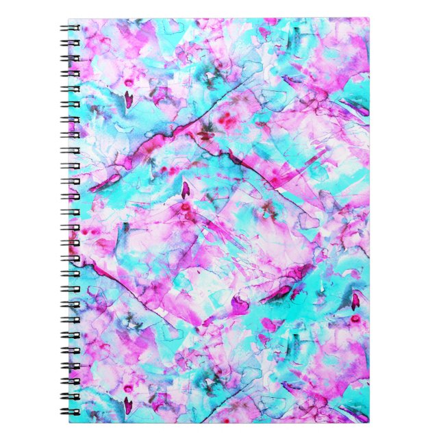 Shattered Blossom A colourful light design Notebook (Front)