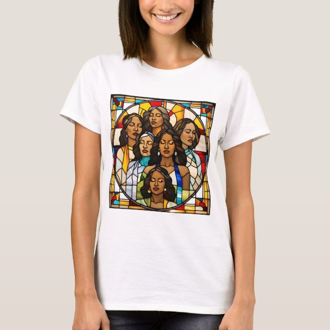 Shattered Ceilings & Stained Glass Dreams T-Shirt (Front)