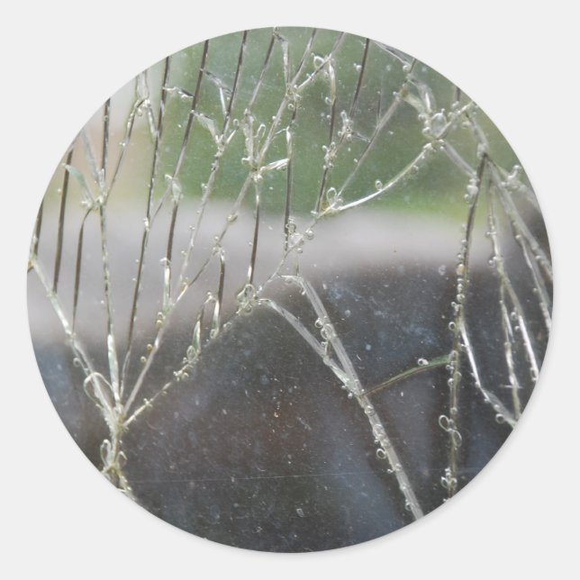 Shattered Classic Round Sticker (Front)