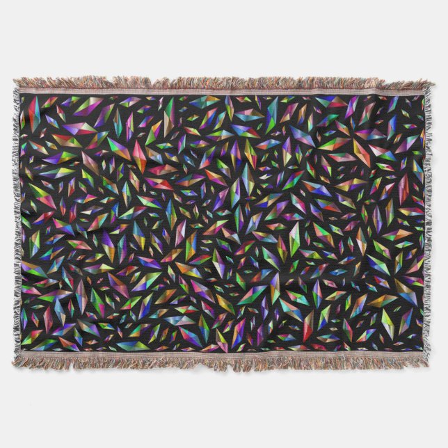 Shattered Colour Throw Blanket (Front)