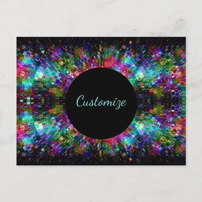 Shattered Glass Spiral Postcard (Front)