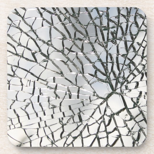 Shattered glass texture coaster (Front)