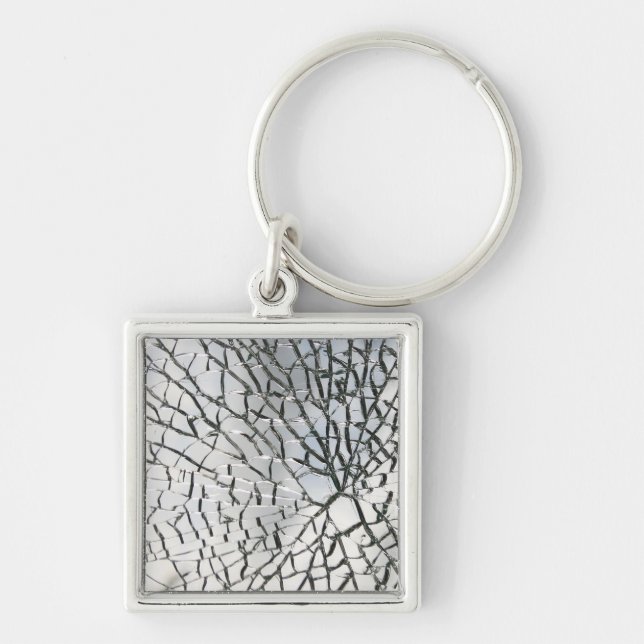 Shattered glass texture key ring (Front)