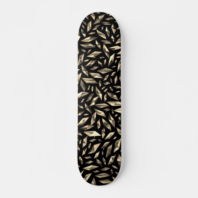 Shattered Gold Skateboard (Front)