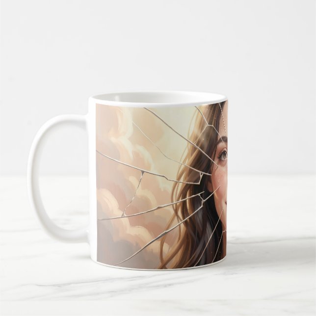Shattered Into Light Empowerment Poster Coffee Mug (Left)
