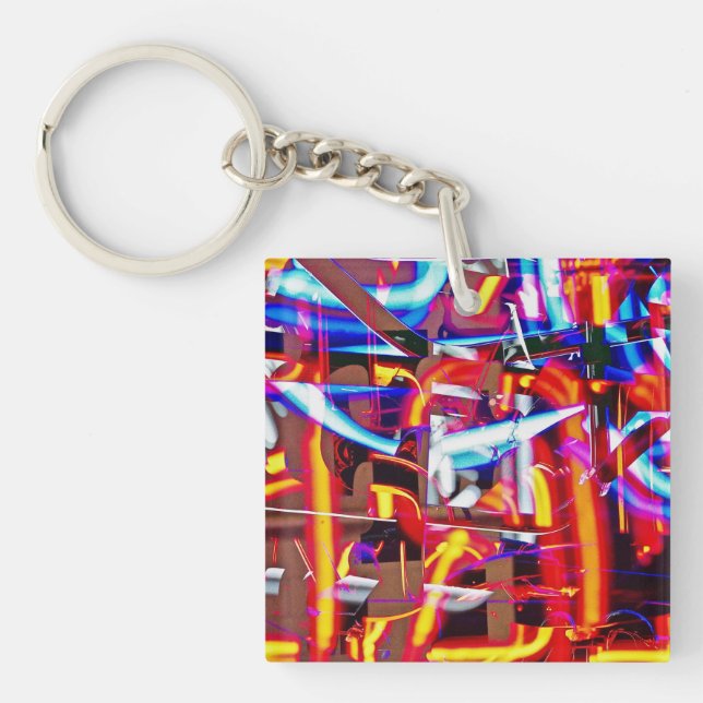 shattered lights key ring (Front)