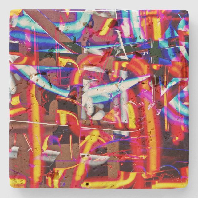 shattered lights stone coaster (Front)