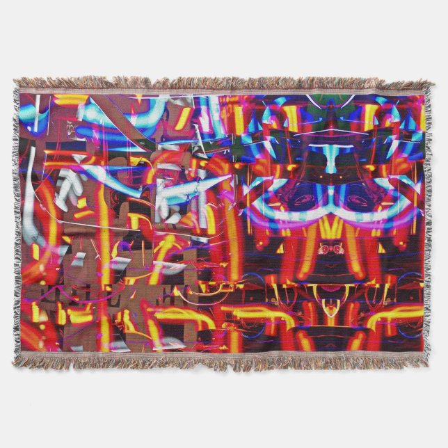 shattered lights throw blanket (Front)