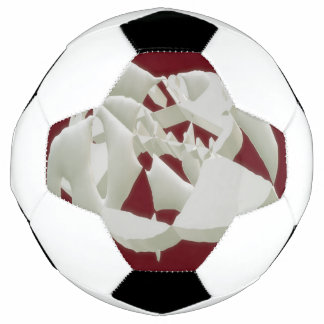 Shattered marble abstract modern art white plum    soccer ball