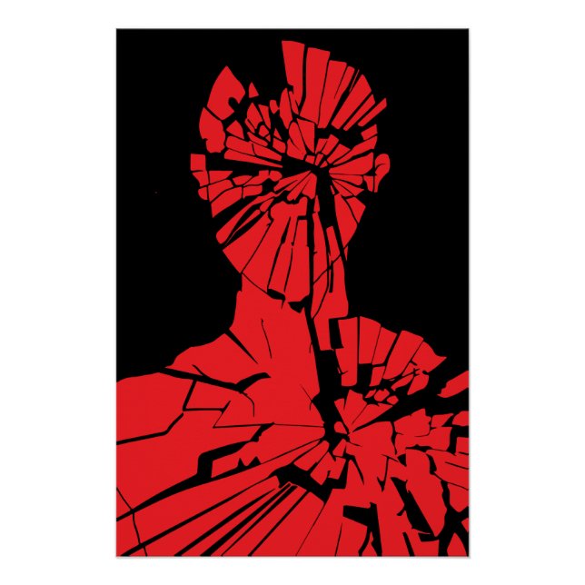 Shattered Red Reflection Poster (Front)