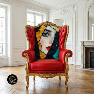 Shattered Reflection Abstract Art Decoupage Tissue Paper