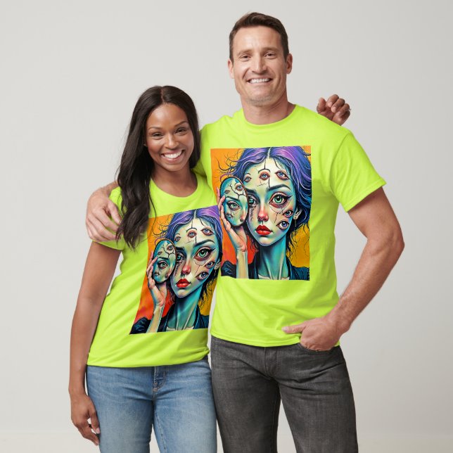 Shattered Self Reflection Art T-Shirt (Unisex)