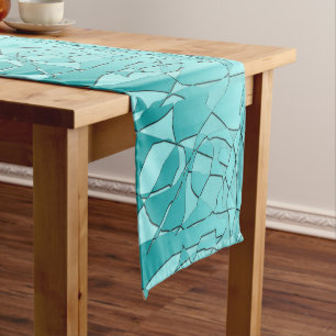 Shattered Teal Medium Table Runner