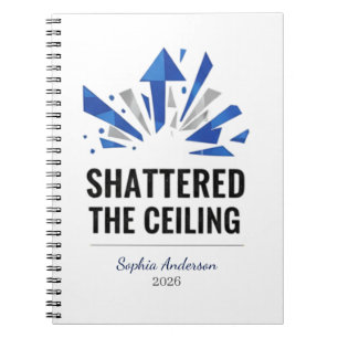 Shattered The Ceiling Personalised Notebook