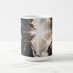 Shattered Veil of Light - Black Gold Luxury Coffee Mug