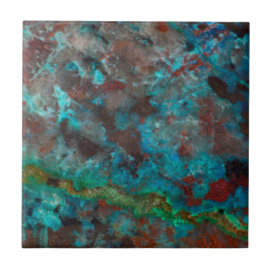 Shattuckite Ceramic Tile