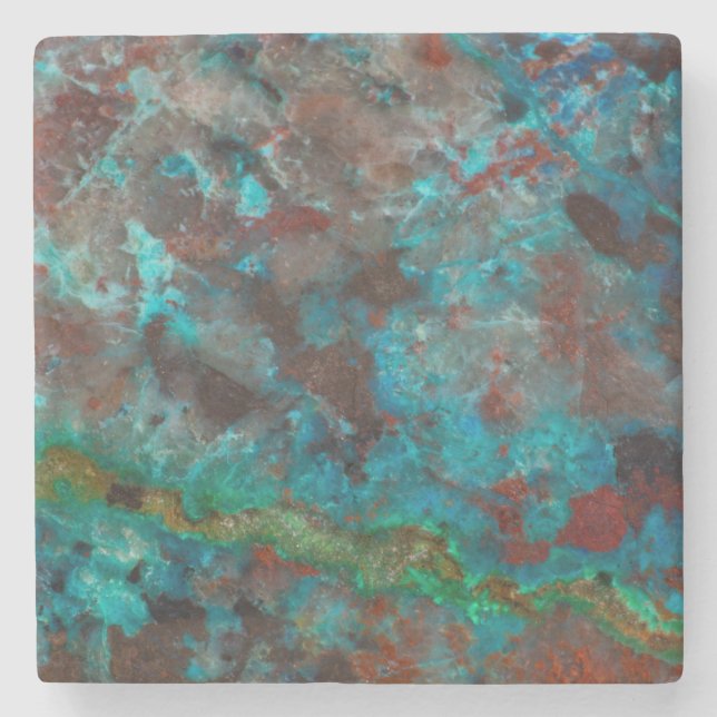 Shattuckite Stone Coaster (Front)