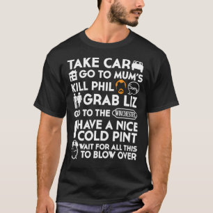 SHAUN OF THE DEAD THE PLAN TO TO LIST Essential T- T-Shirt