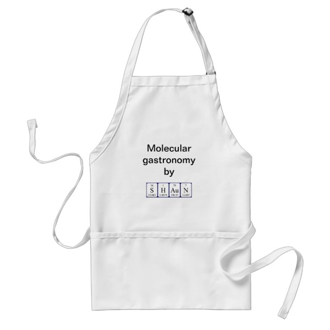 Shaun periodic table name apron (Front)