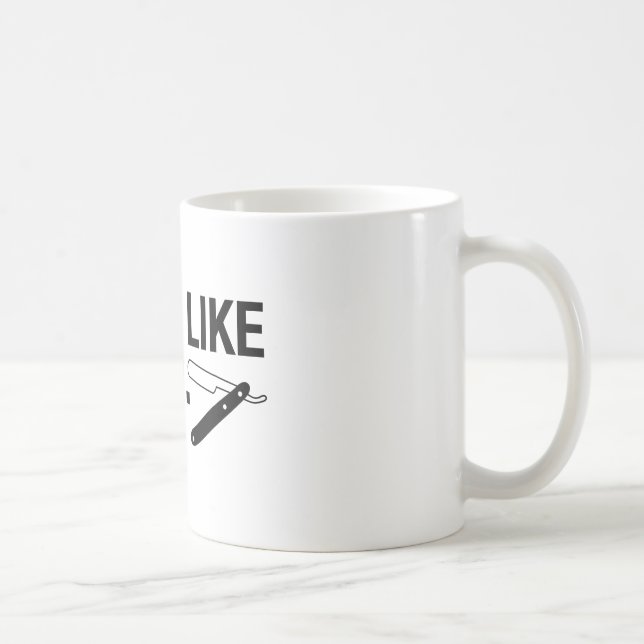 Shave Like A Man, Straight Razor - Coffee Mug (Right)