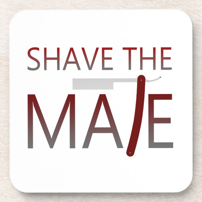 Shave The Mate Coaster (Front)