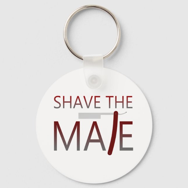 Shave The Mate Key Ring (Front)
