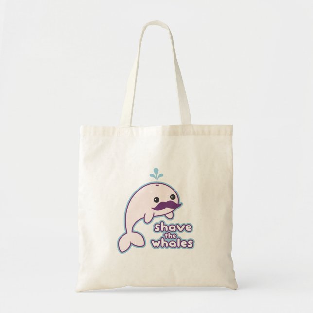 Shave the Whales Tote Bag (Front)