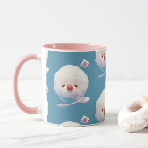 Shaved Ice Pup: Smiling Bichon Summer Dessert Mug