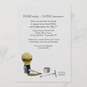 Shaving Elements Invitation