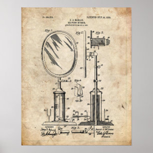 Shaving Mirror Patent Poster