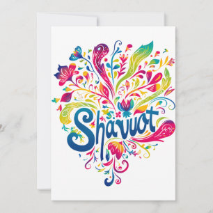 Shavuot - Colorful Shavuot Celebration Invitation