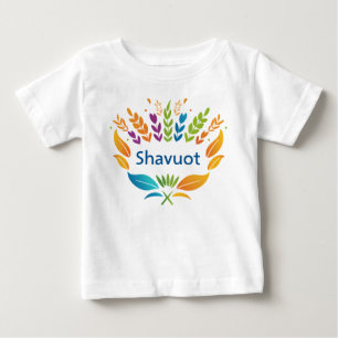 Shavuot - Shavuot Symbol with Colorful Wheat Baby T-Shirt