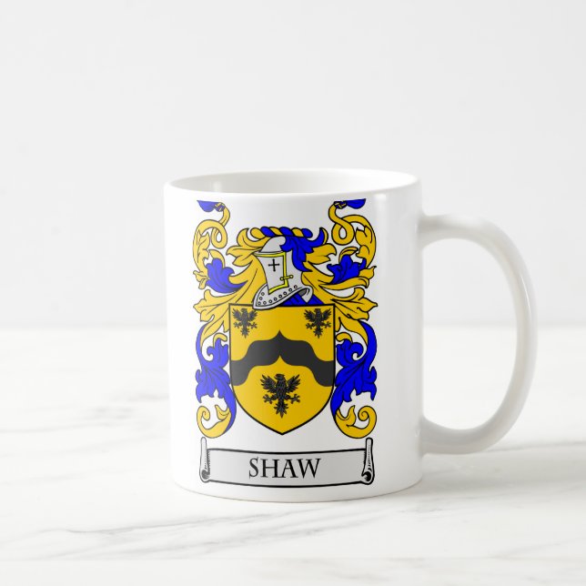 SHAW Coat of Arms Coffee Mug (Right)
