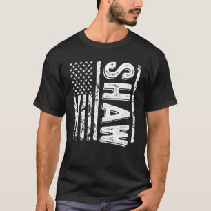 Shaw Last Name Funny Surname Team Shaw Family 1 T-Shirt