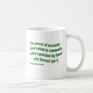 Shaw on Cynicism Coffee Mug