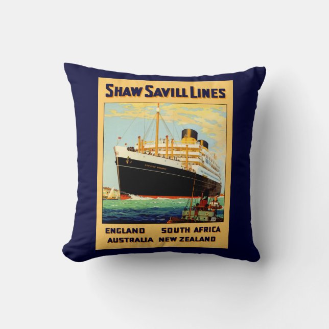 Shaw Savill Line Cushion (Front)