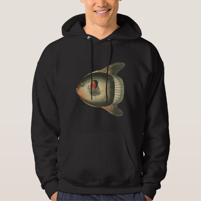 Shaw Short Sun Fish Illustration Hoodie (Front)