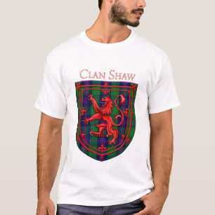 Shaw Tartan Scottish Plaid Lion Rampant T-Shirt
