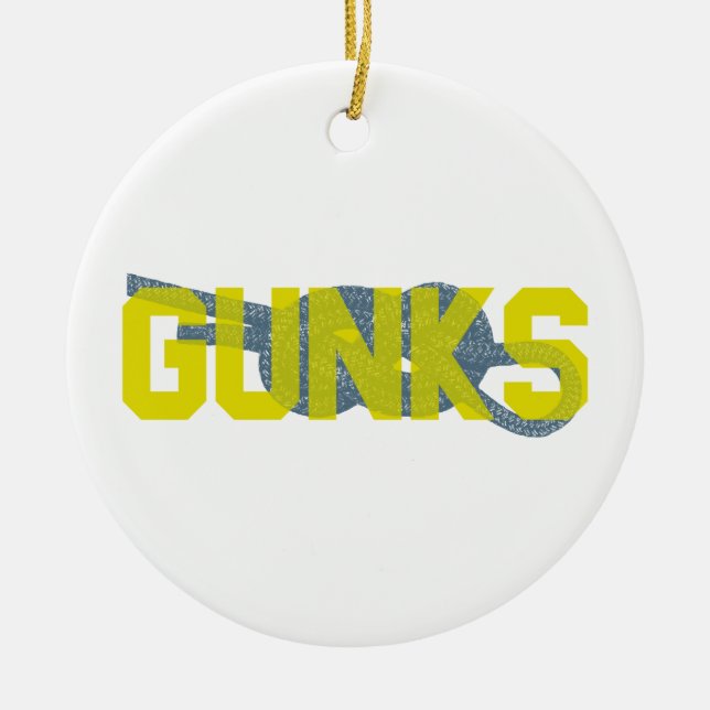 Shawagunks Climbing Ceramic Ornament (Front)