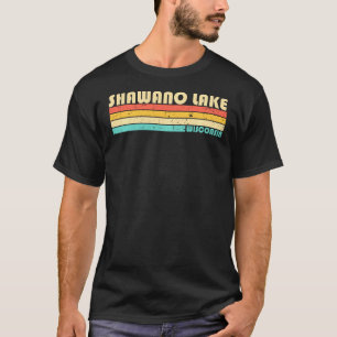 Shawano Lake Wisconsin Funny Fishing Camping Summe T-Shirt