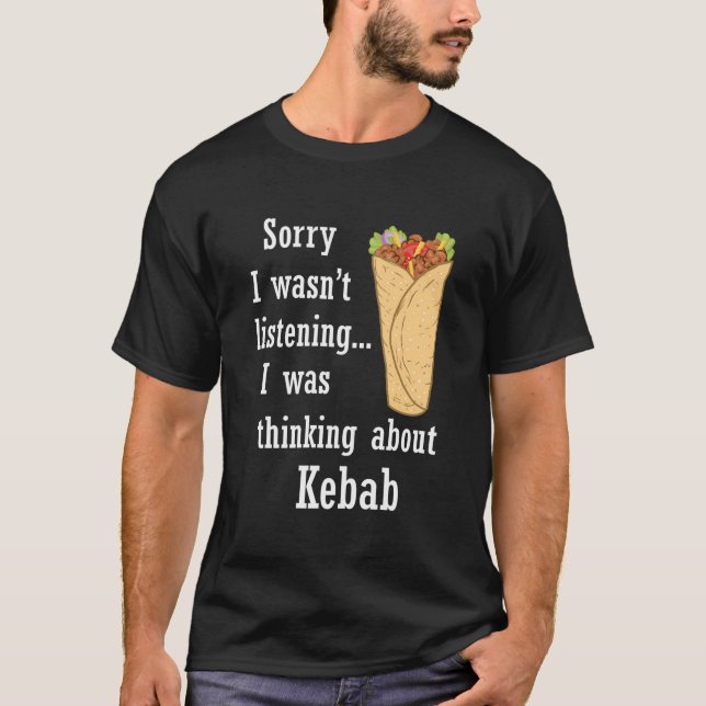 Shawarma Eating Doner Kebab Turkish Food T-Shirt (Front)